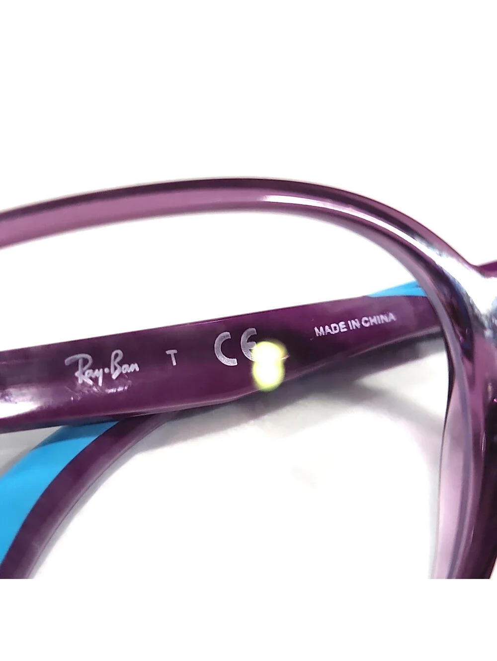 Ray Ban RB1598 3776 Girls Kids Crystral Purple Eyeglasses 49-16 130